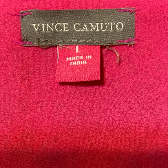 Vince Camuto Fuchsia Animal Print Blouse - Picture 5 of 6